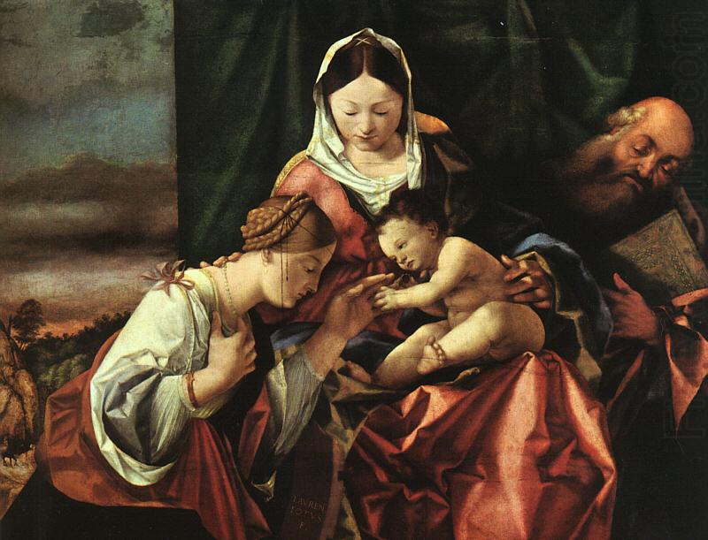 The Mystic Marriage of St. Catherine sg, LOTTO, Lorenzo